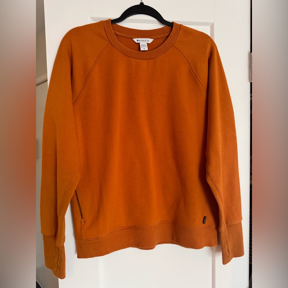 Athleta Women's Crew Neck Sweater - Orange
